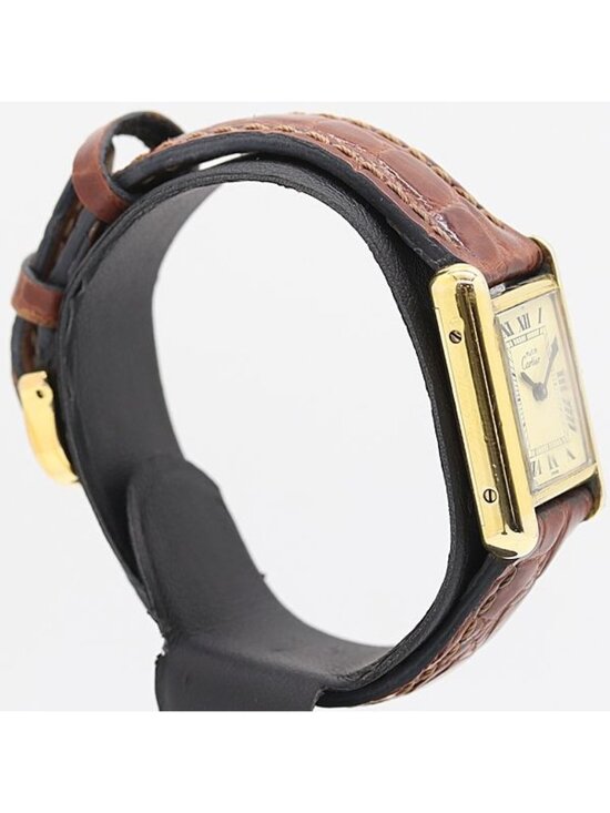 Cartier Must Tank Manual Winding Ivory Dial Watch Kut main image 4